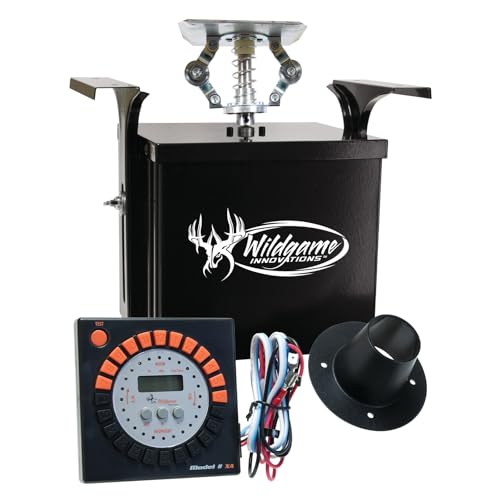 WILDGAME INNOVATIONS Evolution Feeder 6V Analog Power Control Unit | Varmint-Proof Programmable Feeder Kit with 24 Available Feed Times & 30ft Feed Range