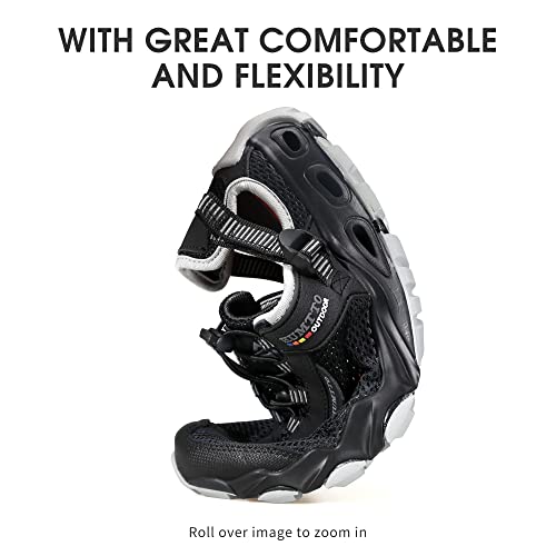 HUMTTO Men's Amphibious Water Shoes - Hiking Sandals for Men Outdoor Water Sandal Closed Toe Non-Slip River Shoes Summer Q...
