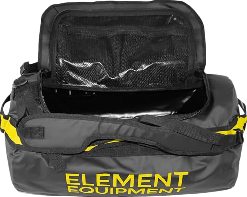 Element Equipment Trailhead Duffel Bag Shoulder Straps Waterproof Black/Yellow Medium