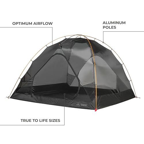 Teton Sports Mountain Ultra Tents, 1-4 Person Backpacking Tent, Lightweight, Perfect for Camping, Hiking and Backpacking –...