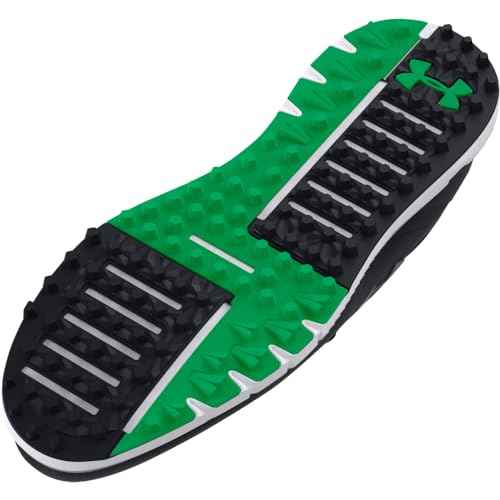 Under Armour Men's Drive Fade Spikeless, (001) Black/Black/Titan Gray, 8, US