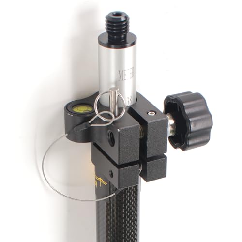 Mountlaser Carbon Fiber GPS Telescopic Pole - Extended to 2.5m/8.2FT, for Land Surveying and Engineering GPS/GNSS Accessor...