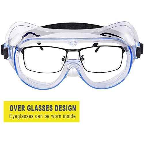 YunTuo 1 pack Anti-Fog Safety Goggles, Protective Safety Glasses, Eye Protection