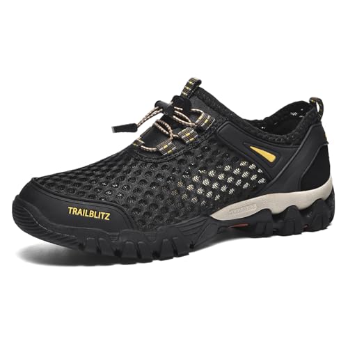 TRAILBLITZ Water Shoes Men Quick Drying Outdoor Hiking Barefoot Boat Footwear Aqua Shoes for Water Sport Waders Diving Hik...