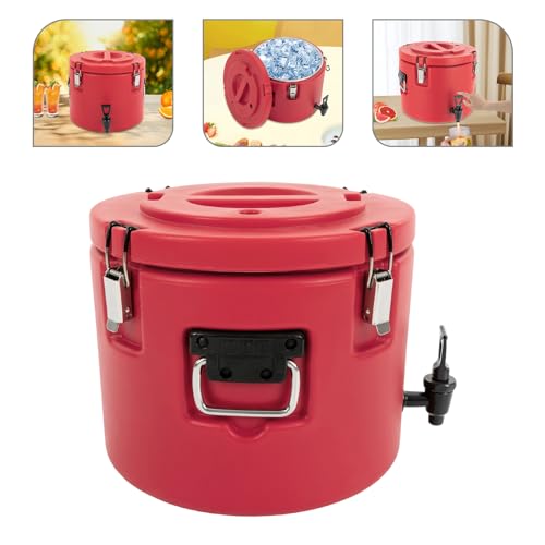 Insulated 5-Gallon Drink Dispenser Commercial Grade, Stainless Steel Beverage Cooler with Spigot - Keeps Drinks Cold 10 + ...
