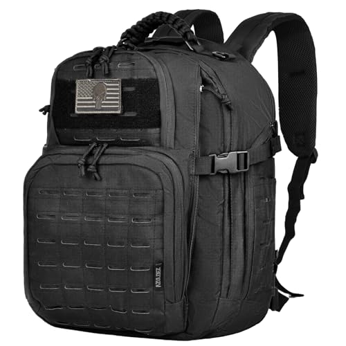 AZULDEZ Military Tactical Backpack for Men, 40L Molle EDC Daypack Work Backpack for Trekking, Army 3 Days Assault Pack & B...