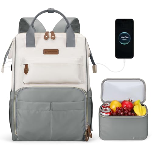 Maelstrom Travel Backpack for Women Men,Laptop Backpack Fits 15.6-17.3 Inch Laptop, Nurse/Work Bag with Insulated Lunch Bo...