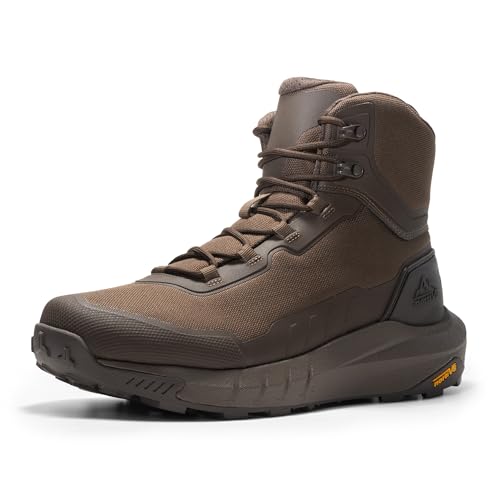 NORTIV 8 Men's Tactical Hiking Lightweight Cushion Sole for Work All Day Side Zipper Motorcycle Combat Military Boot Arch ...