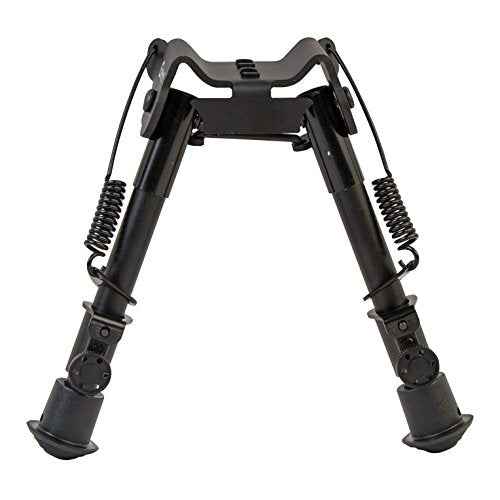 Caldwell M-Lok KeyMod Bipod with Low Profile and Twist Lock for Polymer Handguards on Long Gun Rifle for Tactical Shooting Range and Sport