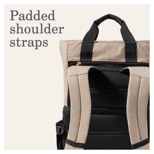 Coleman Now Backpack/Tote Bag Cooler, 20/24 Can Cooler with Leak-Proof Liner & Large Pocket Compartments, Made from 100% Recycled Fabric, Great for Moms, Weekends, Travel, Picnic, Beach, & More