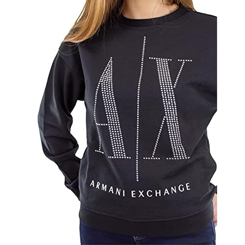 Armani Exchange Women's Studded Icon Sweatshirt