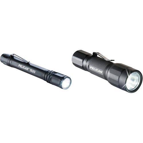 Pelican 1920B LED Flashlight (Black) & 2350 Tactical LED Flashlight (Black)