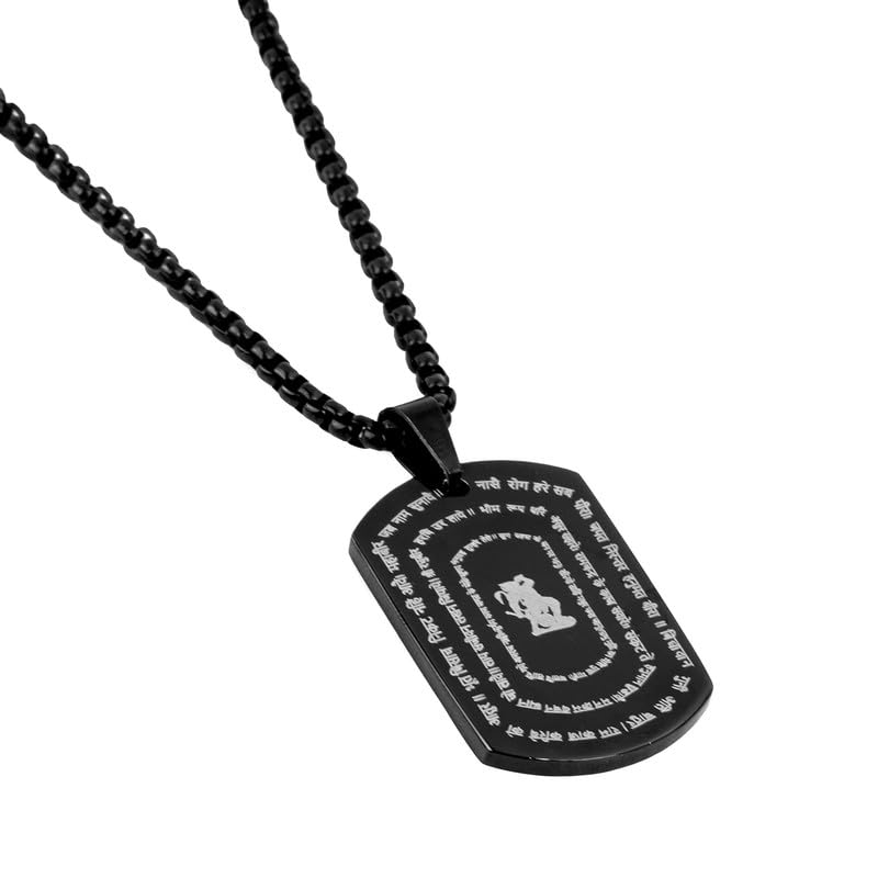 Astrotalk Hanuman Kripa Kavach Pendant | 25-Verse Engraved Hanuman Chalisa Locket | Strength, Focus & Protection | Hanuman Ji Locket Gift for Men &Women