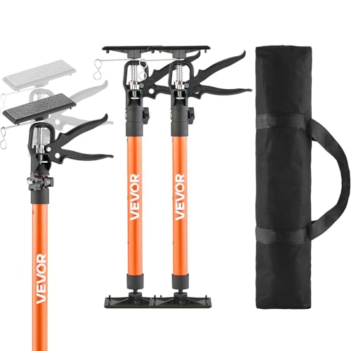 VEVOR Cabinet Jack Support Pole, 2-Pack, 20.8-45.2 Inch Steel Telescopic Quick Support Rod, Adjustable 3rd Hand System up ...