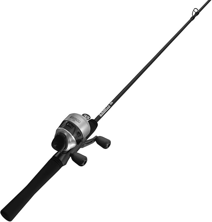 Zebco 33 Spincast Reel and Fishing Rod Combo, 6-Foot 2-Piece Fiberglass Rod with EVA Handle, Quickset Anti-Reverse Fishing...