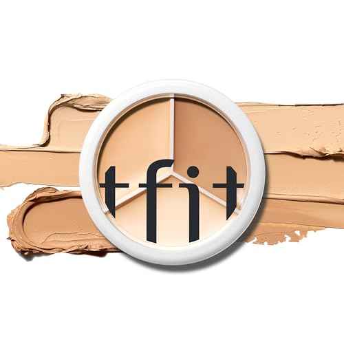 Multi-Use Pot Concealer - Triple Palette | High-Pigmented, Full Coverage & Crease-Proof | Korean Concealer for Dark Circles, Redness & Blemishes (01 Neutral, 0.52 Oz)