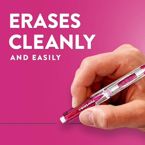 Paper Mate Clearpoint Mechanical Pencils, 0.7mm HB #2 Pencil Lead, 2 Pencils, Assorted Fashion Barrel Colors, 10 Count - B...