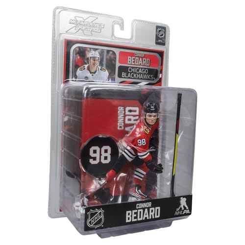 McFarlane Toys - Connor Bedard (Chicago Blackhawks), NHL Posed, 7in Figure