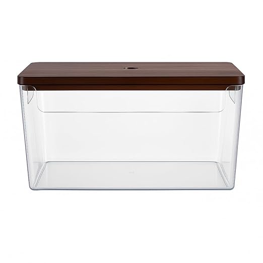 Nina's Stackable Storage With Wood Pine Top for Laundry Room Organization, Extra Large Trash Bag/Garbage Bag Dispenser, Under Sink Organizer, Pantry Organizers , Trash Holder