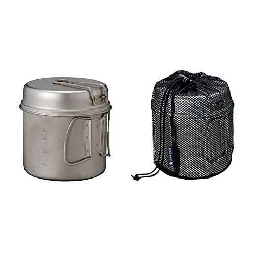 Snow Peak Trek Series Backpacking/Camping Cookware Sets, Trek 1400 Pot & Pan, 47.3 fl oz