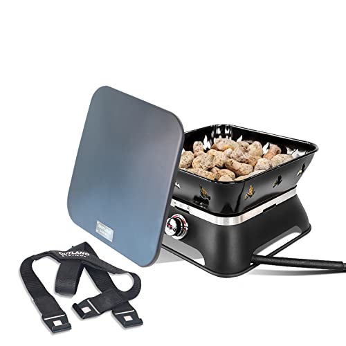 Outland Living Firebowl 805 Firecube 14” Portable Square Smokeless Propane Fire Pit – Outdoor Gas Fire Pit with Cover & Ca...