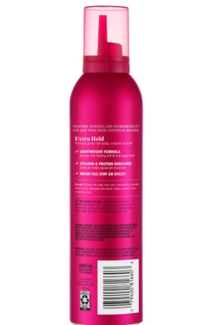 Suave Extra Hold Shaping Mousse, 9 Ounce - 12 per case.