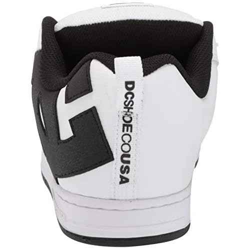 DC Men's Court Graffik Skate Shoe, White/Black/Black,17 M US