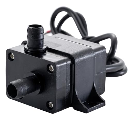 hiBCTR 5-Pack 12V Brushless Water Pump 240L/H 3M Lift, 4.2W Ultra-Quiet Submersible Pump for Aquariums/Fish Tanks/Swimming...