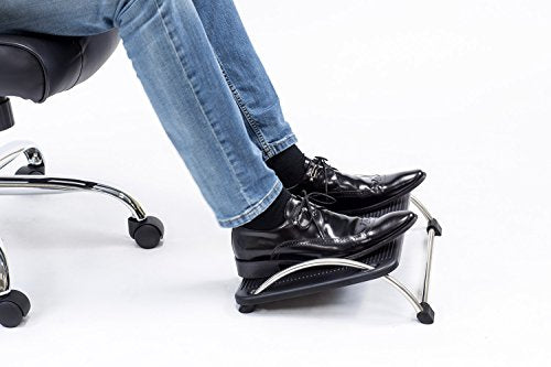 Mount-It! Tilting Footrest Under Desk | Ergonomic Office Foot Rest Adjustable | Computer Desk Foot Support | Large Platfor...