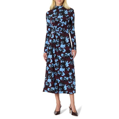 Amazon Essentials (Demi's Pick) Women's Fit and Flare Long-Sleeved Short Maxi Dress