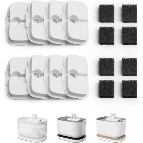PETLIBRO Replacement Filters for Dockstream Cat Water Fountain PLWF106/PLWF116/PLWF115/PLWF105/PLWF005, 4 Months Set of Re...