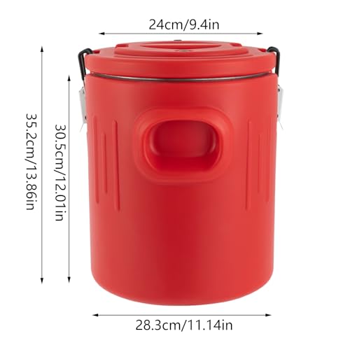 Bokknppo 5 Gallon Insulated Beverage Cooler 2PCS Hot Cold Water Cooler Portable Drink Warmer Dispenser Stainless Steel Ins...