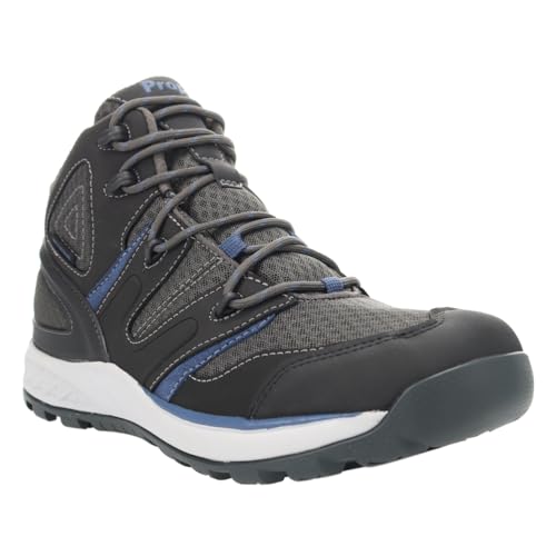 Propet Mens Veymont Round Toe Hiking Hiking Casual Boots Ankle - Black