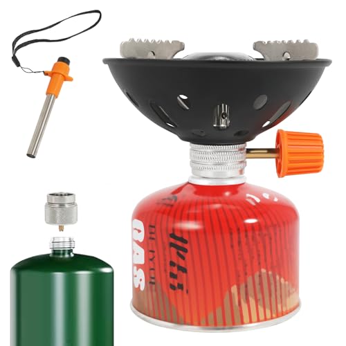 Portable Outdoor Camping Stove, With Powerful Firepower of 10000 BTU,Quickly Boil 1.5L of Water in 4 Minutes and 30 Second...