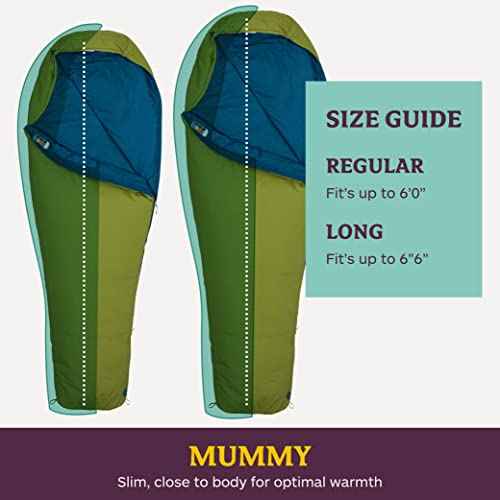 MARMOT Voyager 45¡Æ or 55¡Æ Mummy Sleeping Bags, Synthetic Spirafil Insulation for Camping & Backpacking