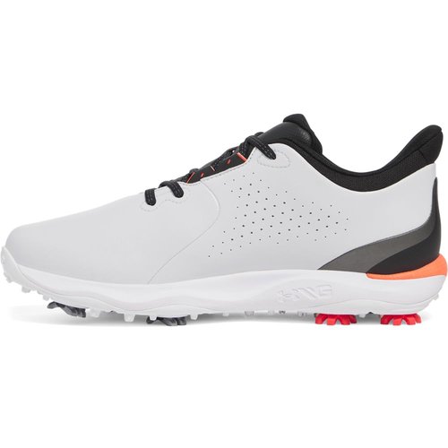 Under Armour Men's Drive Fade Golf Cleats, (100) Halo Gray/Black/Metallic Silver, 11.5, US