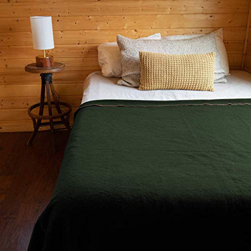 Arcturus Military Wool Blanket - Warm, Thick, Washable - Great for Outdoors, Camping, Stadium Blanket, Picnics, Travel - C...