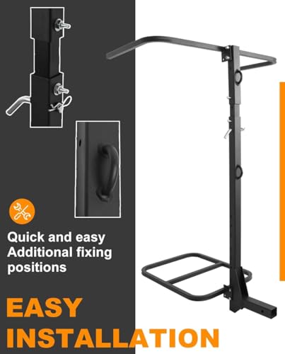 Autoholic Upgraded RV Hitch Mount Kayak Rack Height Adjustable Vertical Kayak Carrier for RV, Truck, SUV Holds 2 Kayaks up...