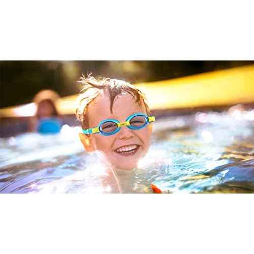 3 Pack Kids Goggles for Swimming, Anti-fog 100% UV Protection, for Kids Age 3-10