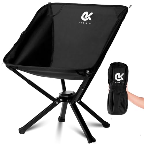 Coolklick Camping Chairs, Beach Chair 330lb Capacity, Folding Chairs for Outside, Travel, Hiking, Backpacking & Adventure.