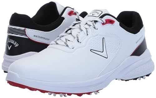 Callaway Men's Solana TRX v3 Golf Shoe, 9 D, White/Black