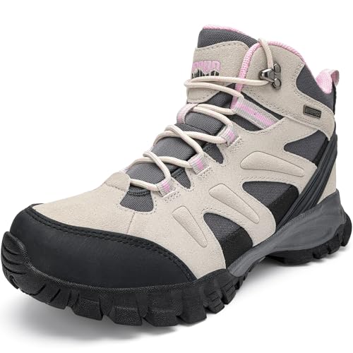 R CORD Hiking Boots Women Waterproof Womens Hiking Boots Ankle Support Hiking Boots for Women Durable Hiking Boot for Outd...