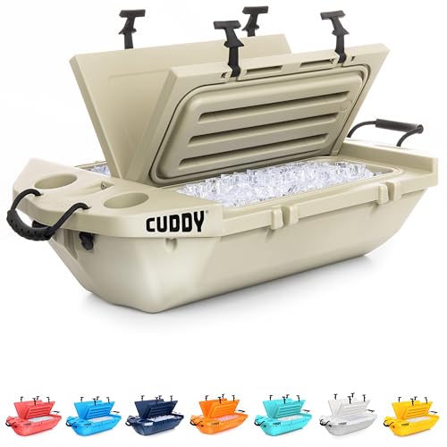 CUDDY Floating Cooler and Dry Storage Vessel for Land & Water – 40QT– Great for River, Beach, Kayak, Pool, & Lake - Multip...