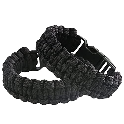 Sportmusies Paracord Wristband for Outdoor Sport Tactical Survival Parachute Bracelet, Essential for Hiking Travelling Cam...