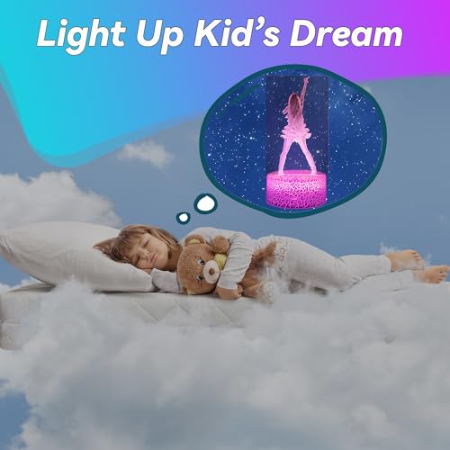 YJYKL Girls Gifts, Singing Girl Birthday Gift, Decoration for Room. Table Lamp for Music Party Supplies.Night Light with 1...