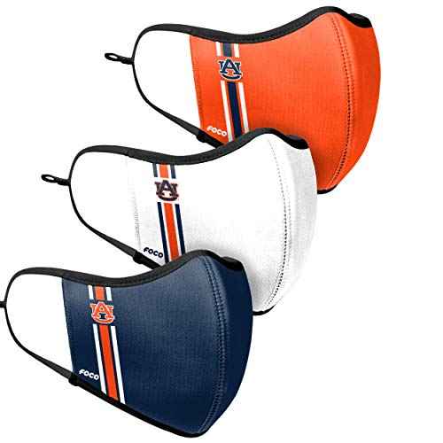 FOCO Auburn Tigers NCAA Sport 3 Pack Face Cover