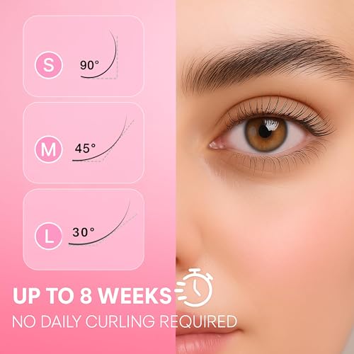 Korean Lash Lift Kit - 5 Sets At Home Eyelash Perm Kit with Upgraded Glue, Eyelash Lift Kit, DIY Lash Perm Easy for Beginn...
