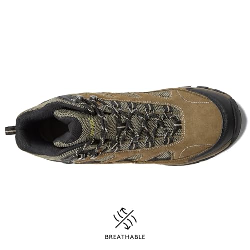 HI-TEC Yosemite WP Mid Waterproof Hiking Boots for Men, Lightweight Breathable Outdoor Trekking Shoes