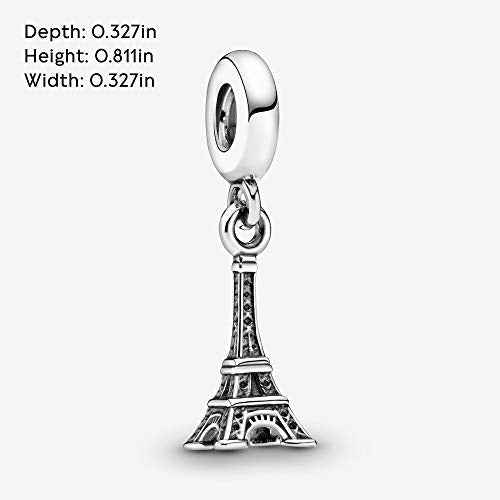 PANDORA Jewelry Eiffel Tower Sterling Silver Charm, No Box