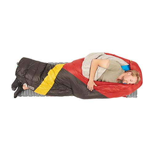 Sierra Designs Cloud 20 Degree DriDown Sleeping Bag Ultralight Zipperless Down Sleeping Bag for Backpacking and Camping